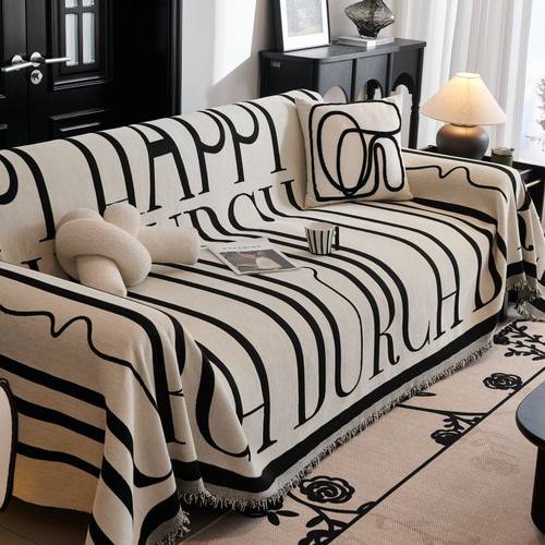 2024新款沙发巾一整张全盖四季通用雪尼尔轻奢级感沙发盖布套罩