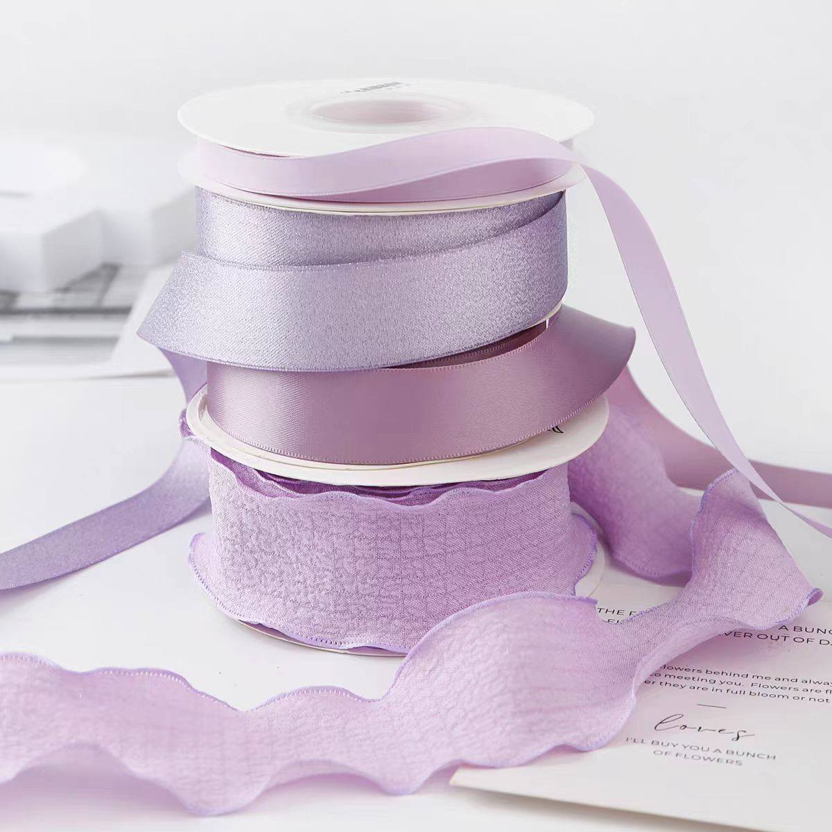 紫色系包鲜花丝带花束花艺缎带礼物盒彩带蛋糕绑带diy蝴蝶结材料,鲜花速递/花卉仿真/绿植园艺,花艺缎带,淘宝优惠券,粉丝福利购,淘宝优惠卷