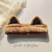 可爱猫耳朵洗脸发带不压头发洗脸敷面膜发箍女款 洗脸化妆用束发带