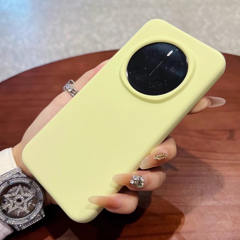 ins奶黄色荣耀magic7手机壳液态硅胶新款500pro魔术6至臻纯色高级感magic8pro全包防摔x60pro软外壳橡皮擦女