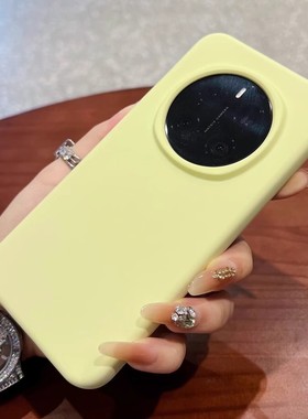 ins奶黄色荣耀magic7手机壳液态硅胶新款500pro魔术6至臻纯色高级感magic8pro全包防摔x60pro软外壳橡皮擦女