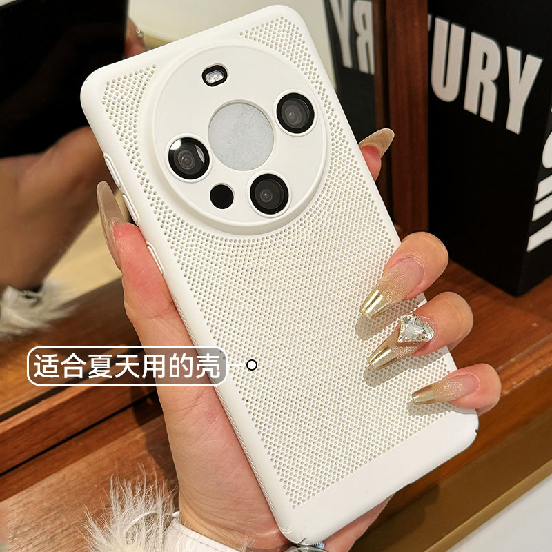 ins夏天洞洞网孔散热适用华为mate70手机壳新款超薄蜂窝镂空70pro优享版pur70精孔镜头全包p60防摔nova13外壳