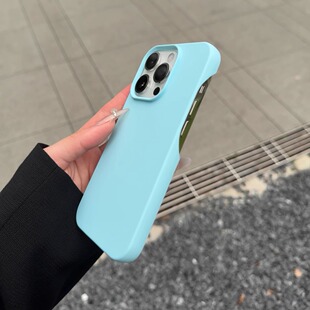 肤感无边框适用小米15pro手机壳超薄散热xiaomi14大孔硅胶软壳红米k60p半包磨砂防指纹小米17promax纯色简约