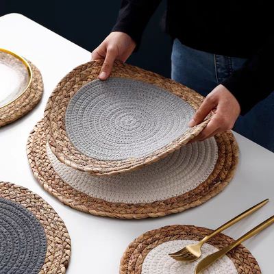 Placemat Pad Coasters Kitchen Table Mats rattan coaster