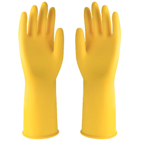 Thick Rubber Oxford Latex Gloves Durable Workwear Waterproof