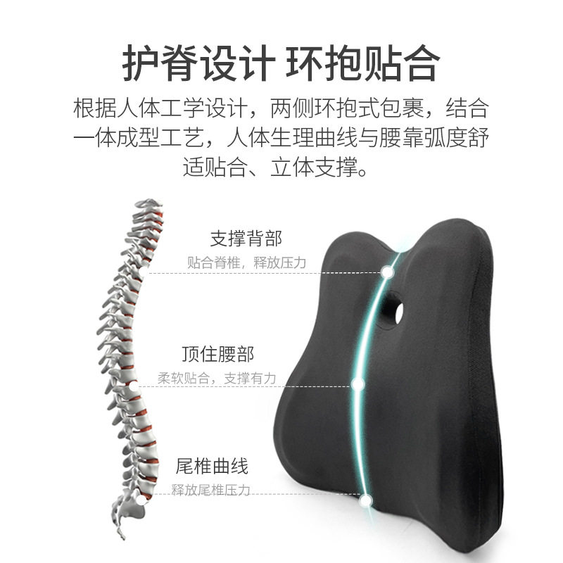 车载座椅腰部支撑软垫司