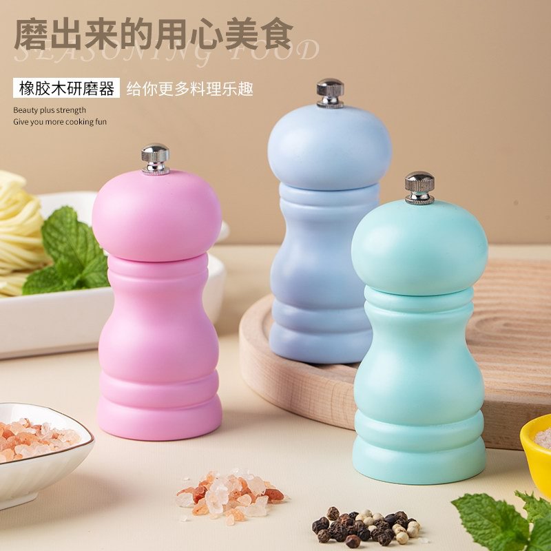 胡椒研磨器4寸手动木质PU