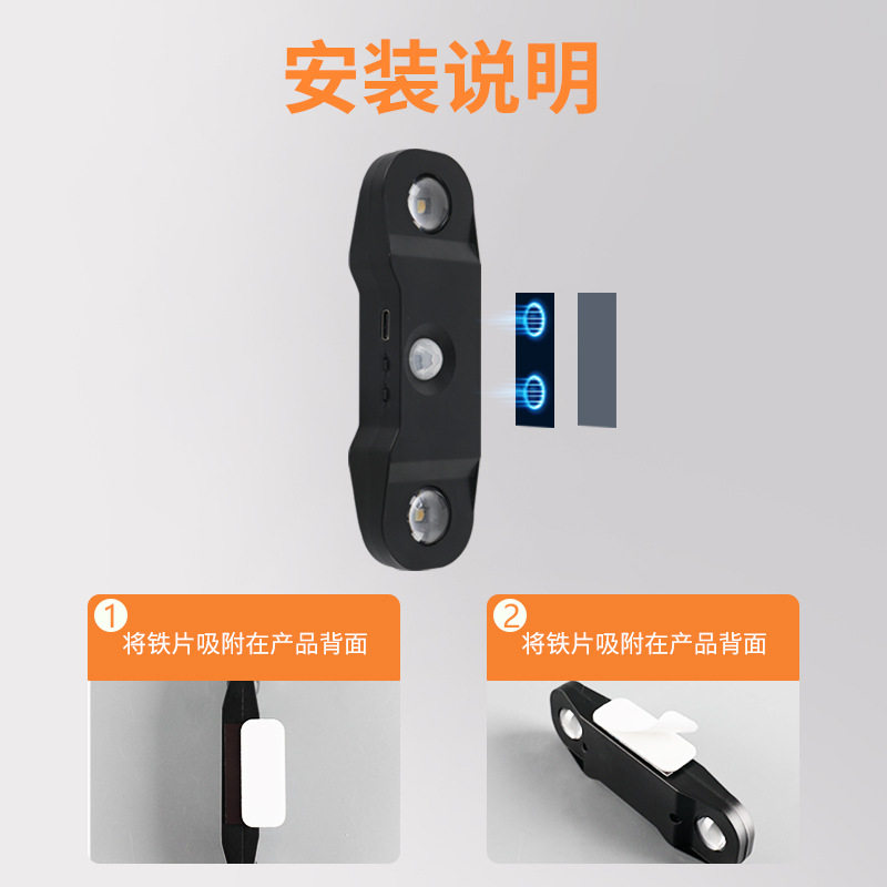 新品人体感应小夜灯免布