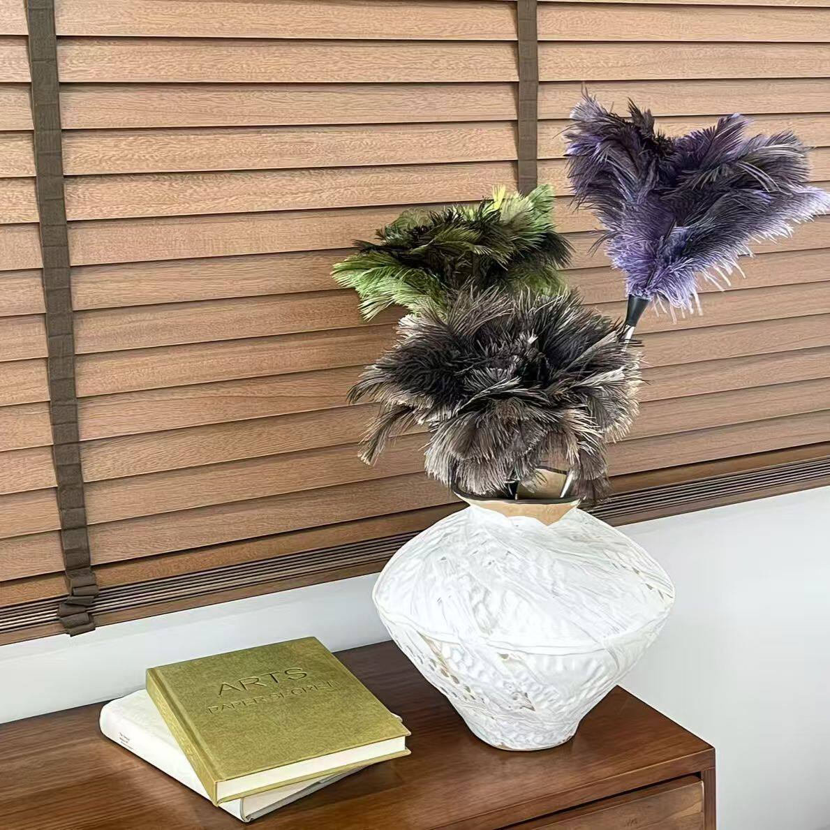 伸缩鸵鸟毛掸子除尘清洁