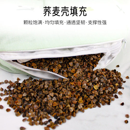 小清新U型荞麦枕便携护颈