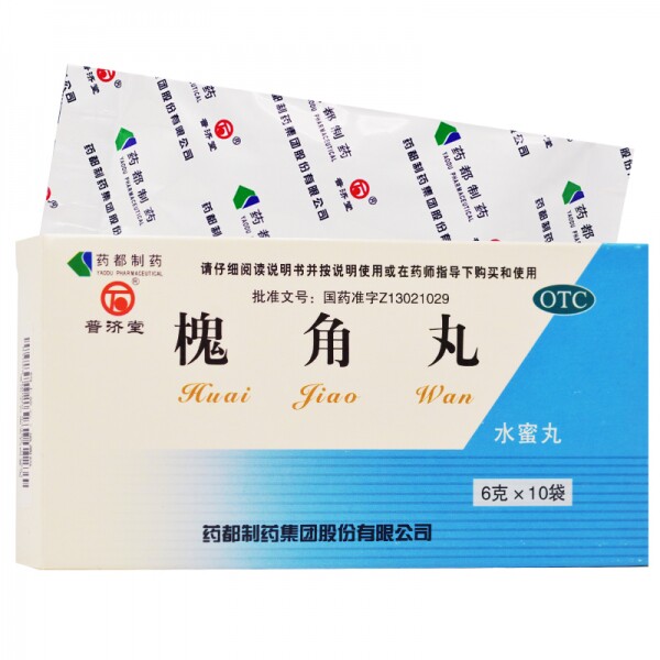 普济堂 槐角丸 6g*10袋/盒