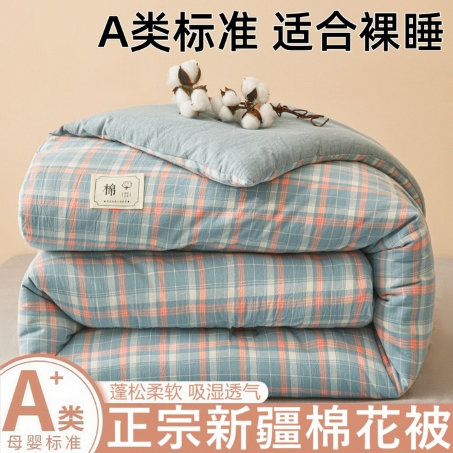 新疆棉花被子被芯秋冬加厚保暖被