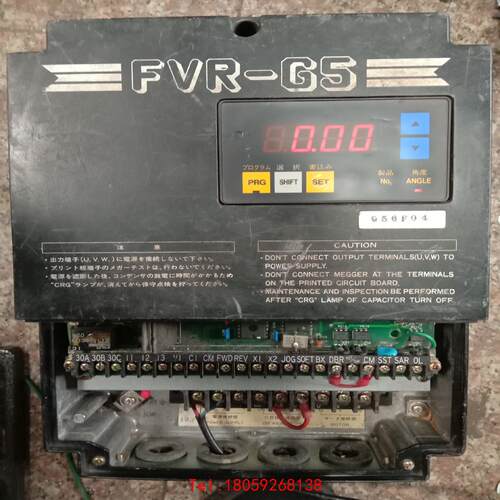 【非标价】FVR-G5变频器通电正常，无下盖