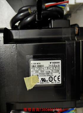 （请询价）SGMJV-08ADE6S安川5系750W伺服电机，设备拆机议价