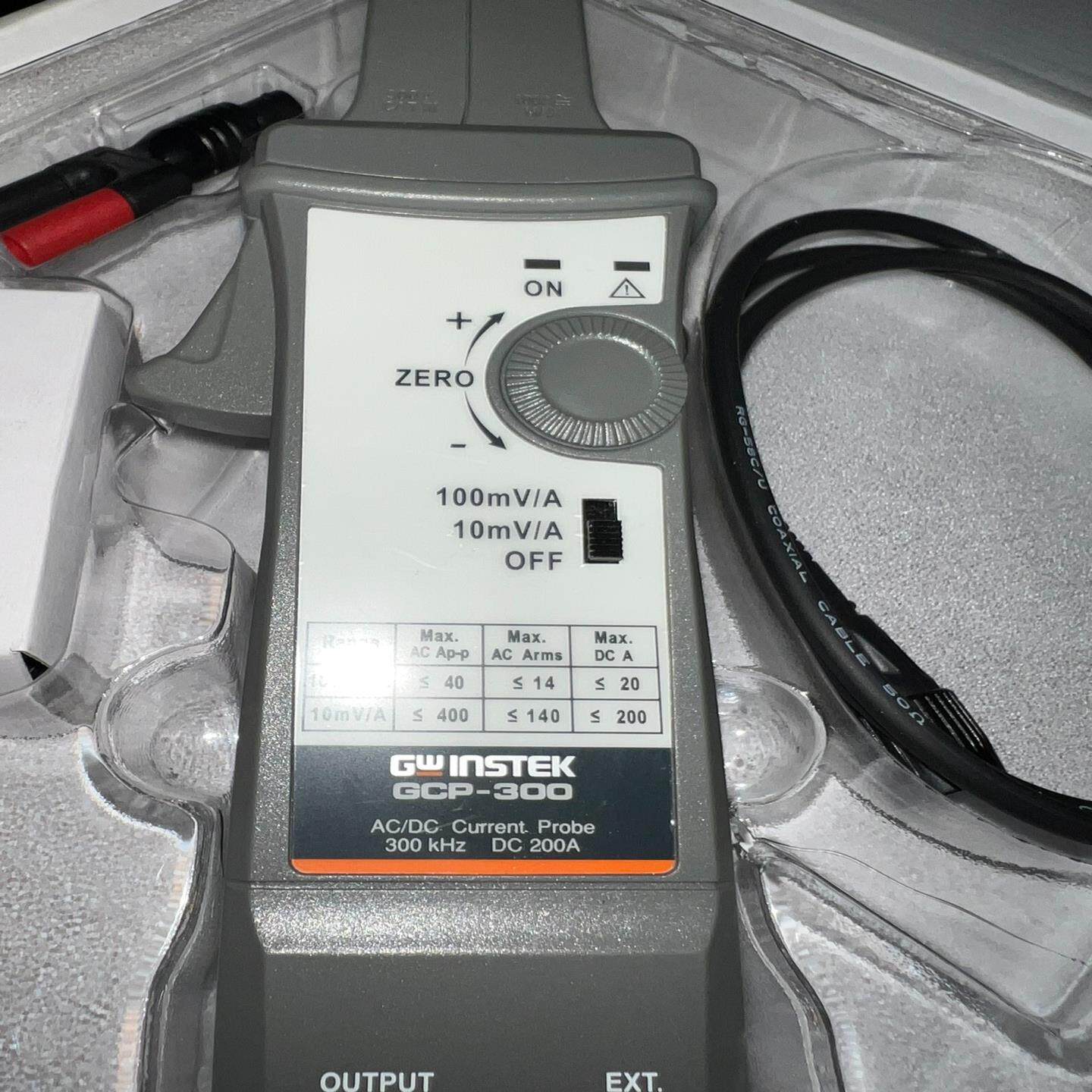 台湾固纬GWINSTEK GCP300 示波器电流探头交直流