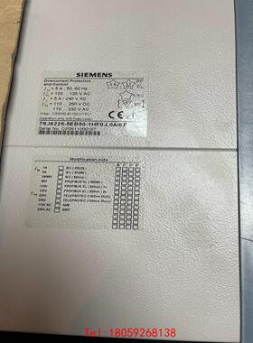 【非标价】西门子7SJ6225-5EB90-1HF0-L0A/EE 基