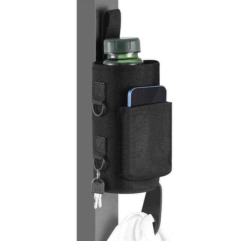 健身房磁吸水壶包跨境磁铁运动挎包水杯袋配件手机收纳水瓶便携包