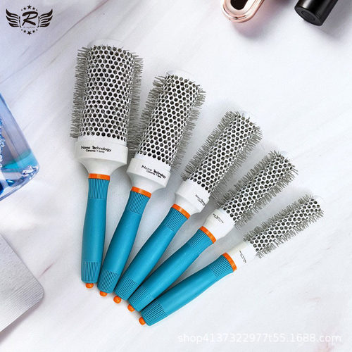 专业美发陶瓷铝管梳耐高温蓬松卷发梳发型师造型梳子空心滚梳卷梳