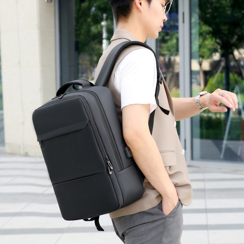 大容量多功能商务双肩包男笔记本电脑背包商务出行双肩背包