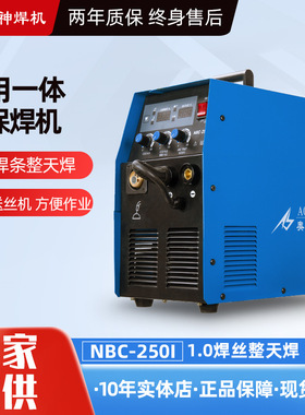 气保焊机NBC-250I一体式焊机220v两用手工焊小型便携式整天焊