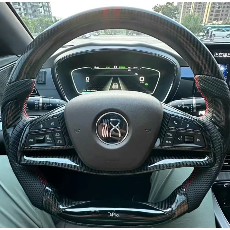 比亚迪汉真碳纤维方向盘