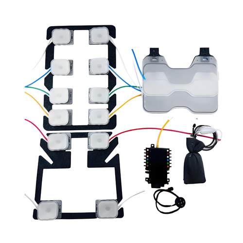 热卖汽车座椅改装内置12点气动按摩腰部支撑一体通用型现货