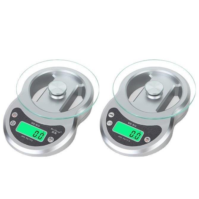 WHB6WeiHeng玻7璃秤公斤带时1钟家用厨房-秤1克玻璃烘焙秤