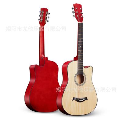 现货吉他38寸民谣木吉他初学者练习琴jita吉它源头工厂