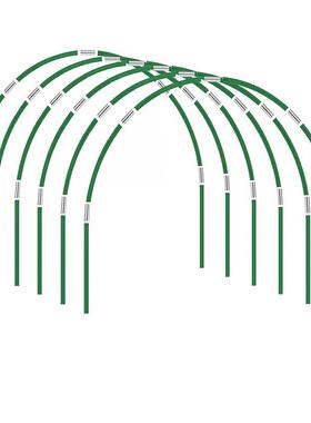 生长隧道绿色拱棚杆实心玻璃纤维棒新型小拱棚支架玻璃纤维
