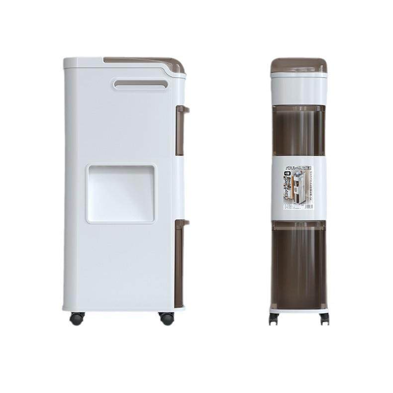 新款浴室夹缝柜卫生间置物架洗手间马桶抽屉收纳储物垃圾桶落地柜