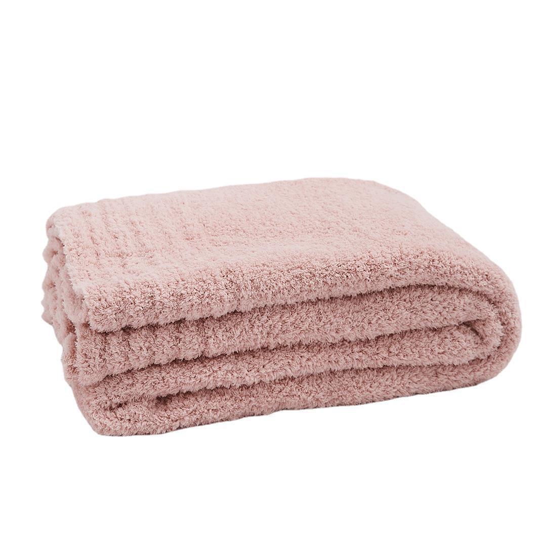 瑞景纺织余白纯色针织半边绒软绵绵毯子沙发毯家居软装搭配秋冬款