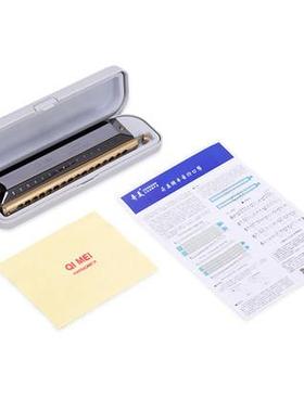 牌16孔64音黑色半音阶口琴/半音阶口琴