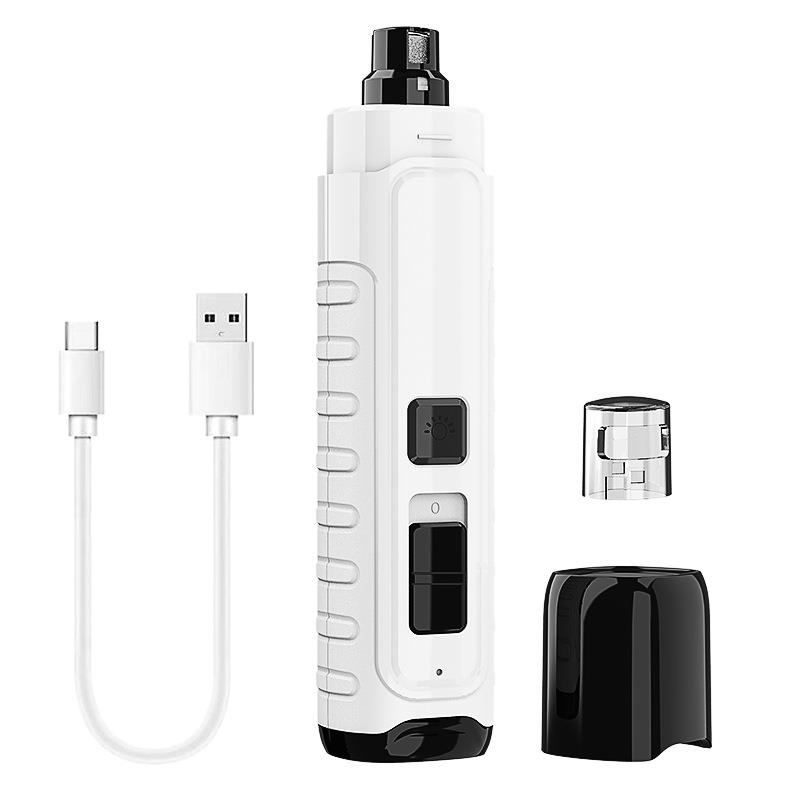 新品宠物磨甲器4个LED伍德氏猫藓灯可充电猫狗狗电动磨指甲修甲器
