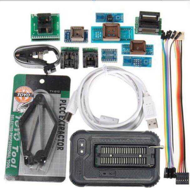 T48高速USB编程器笔记本主板BIOS汽车等烧录器配10个座