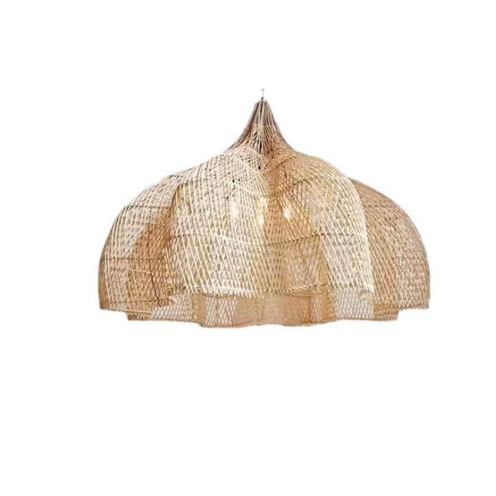 侘风吊灯茶室宿酒式店大堂饭民店客厅手工寂藤艺日东南亚餐厅吊灯