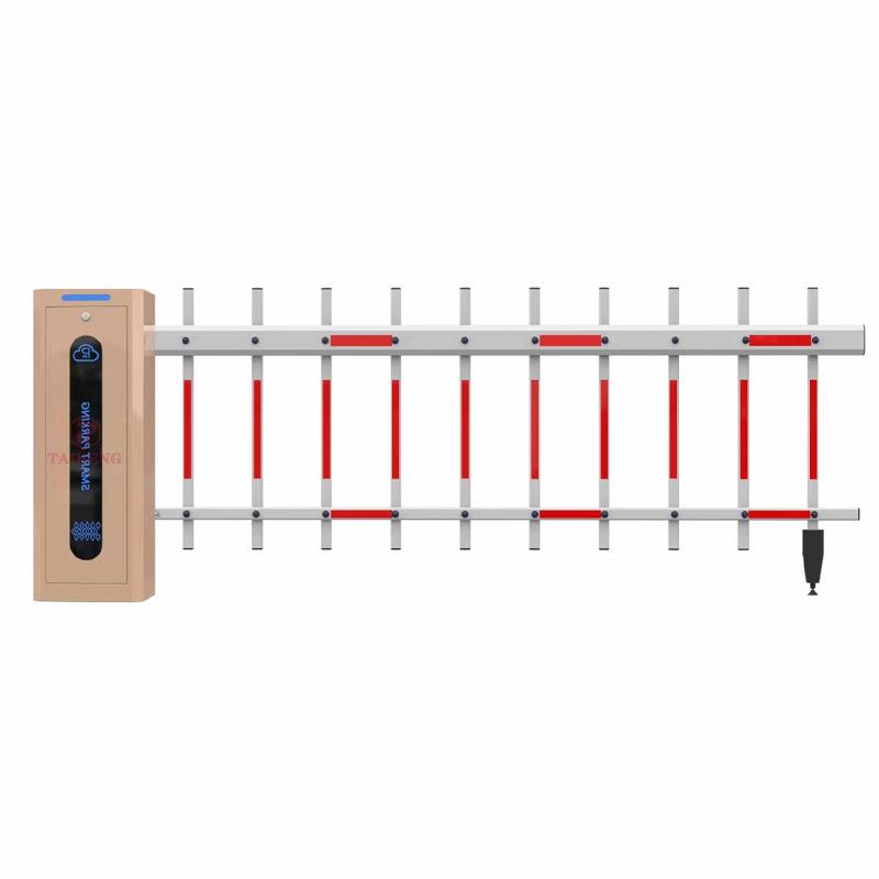 无刷电控智慧交通系统栅栏闸车行通道智能车牌识别停车场栅栏道闸
