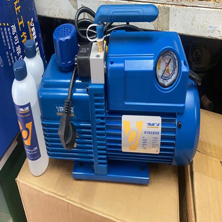 4L双极真空泵V-i280SV防返流空调抽气泵实验抽滤带表阀