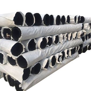 定制塑料盲沟圆形园林绿化庭院花园排水乱丝矩形盲沟管包裹土工布