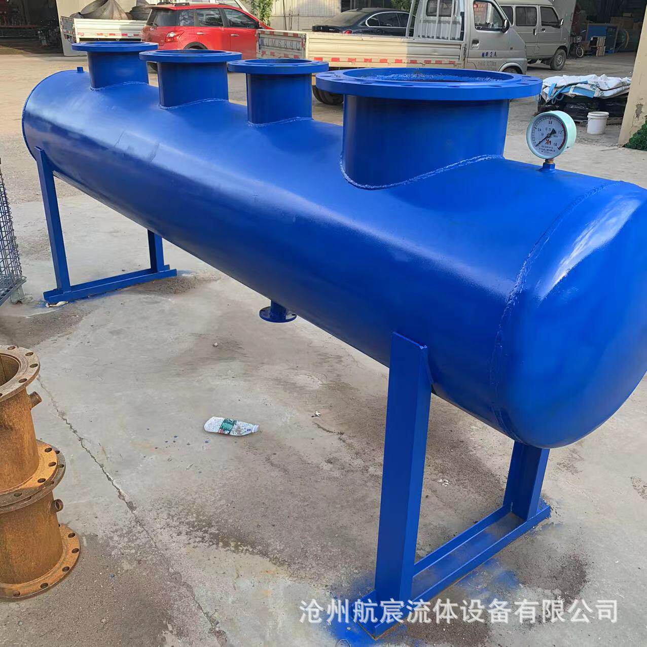 碳钢不锈钢分气缸集分水器中央空调地暖管道水循环分流分水器