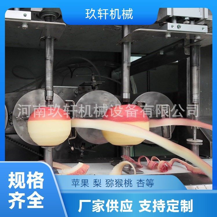 商用苹果削皮分瓣去核机 三工位苹果削皮去核机