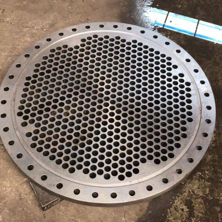 大口径不锈钢管板冷凝器管板高密度筛孔盖板碳钢管板压力容器管板