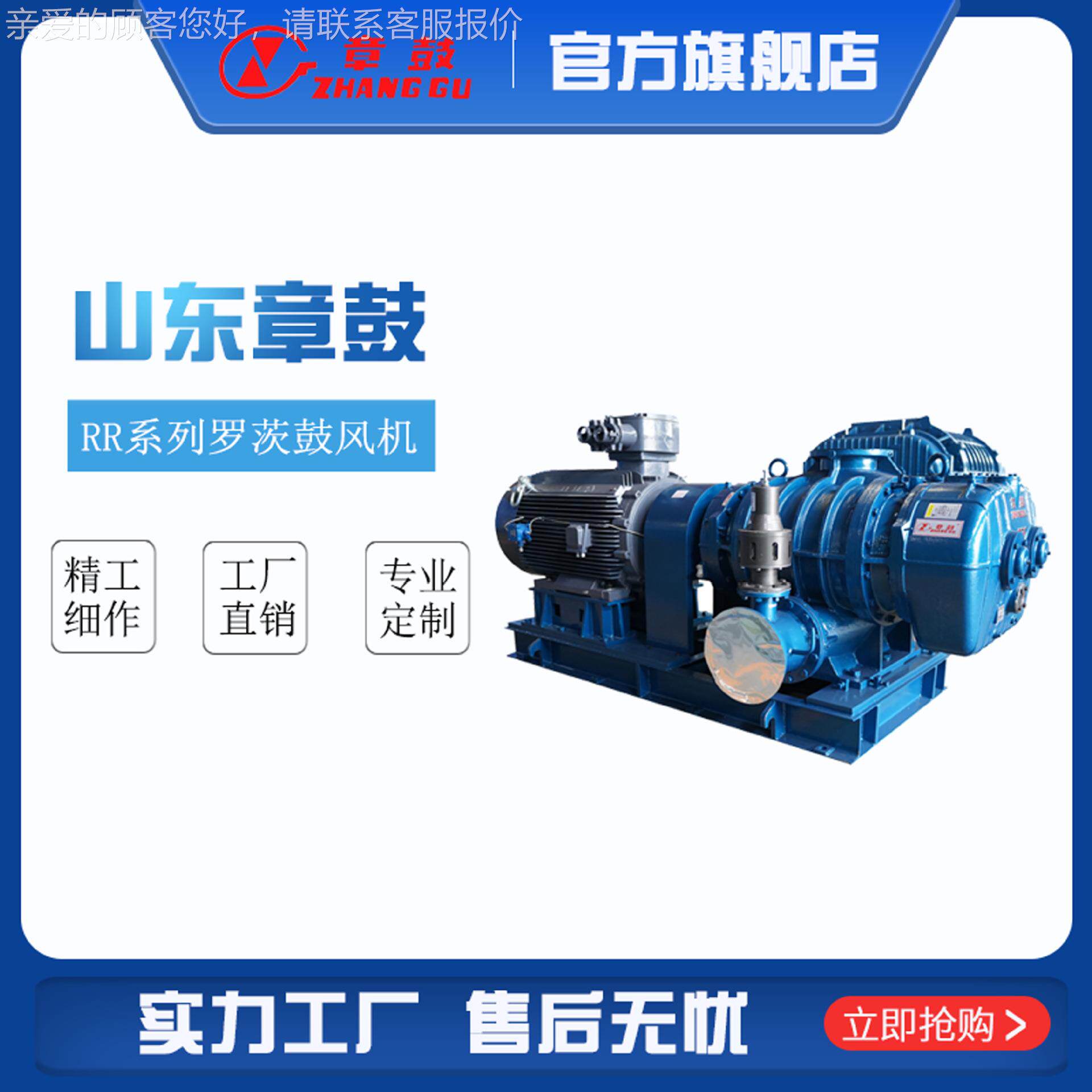 东用鼓 石山油化工风机 RR系列罗206茨风机