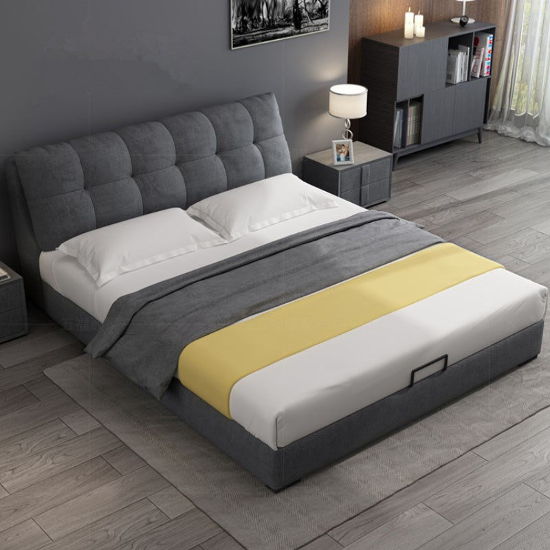 掌上明珠家具斯帝罗兰布艺床1.8米双人现代简约卧室大小户型科技