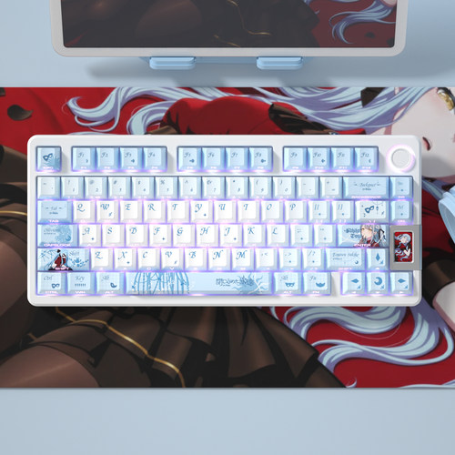 颂乐人偶丰川祥子原厂侧透光PBT大全套主题机械键盘键帽