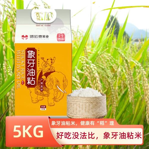 鸿运泰象牙油粘米新鲜新米油粘米