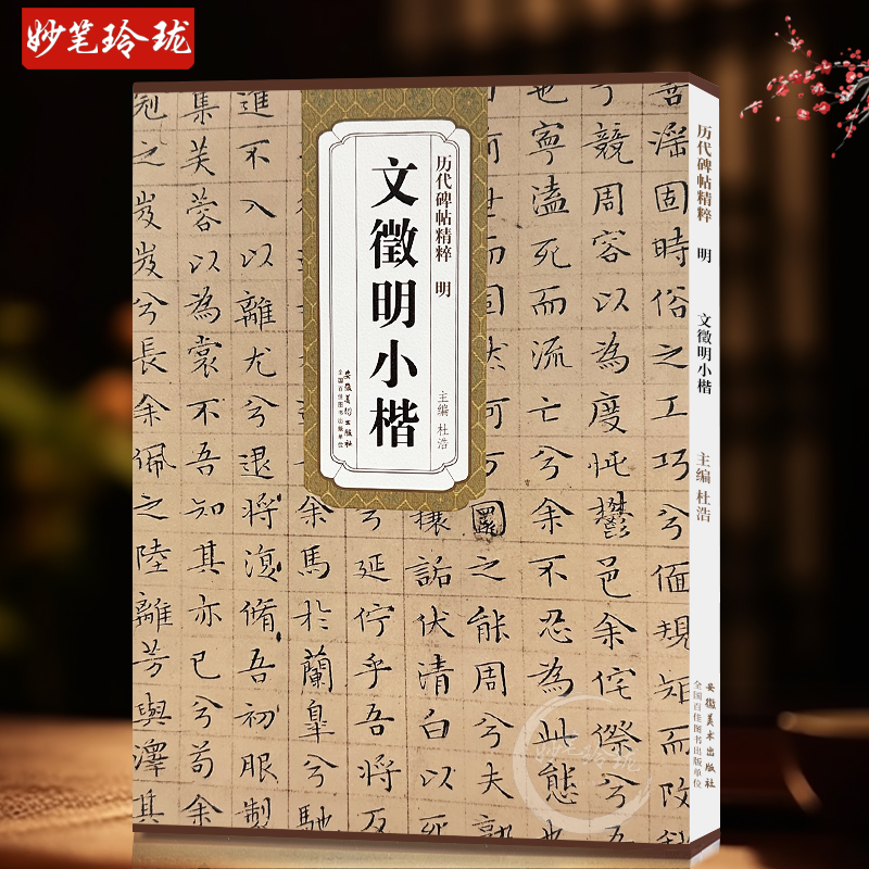 包邮！文徵明小楷 明代 历代碑帖精粹 附简体旁注 文征明离骚经赤壁赋楷书毛笔书法字帖 安徽美术出版社