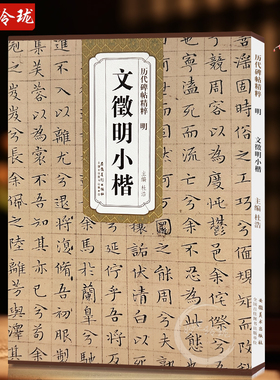 包邮！文徵明小楷 明代 历代碑帖精粹 附简体旁注 文征明离骚经赤壁赋楷书毛笔书法字帖 安徽美术出版社