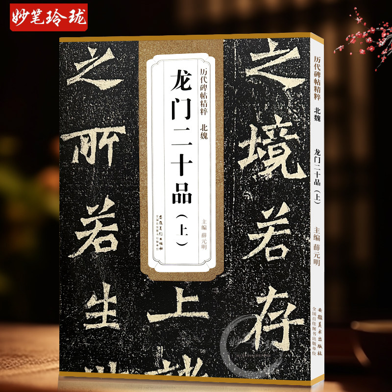 龙门二十品 北魏 上下两本 历代碑帖精粹 魏碑楷书书法毛笔字帖 附简体旁注 传世碑帖 安徽美术出版社