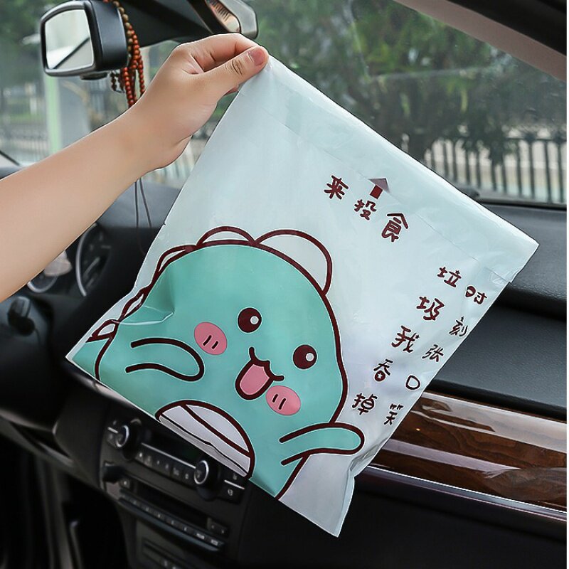 加厚粘贴式垃圾桶汽车小学生课桌书桌面专用品车上迷你