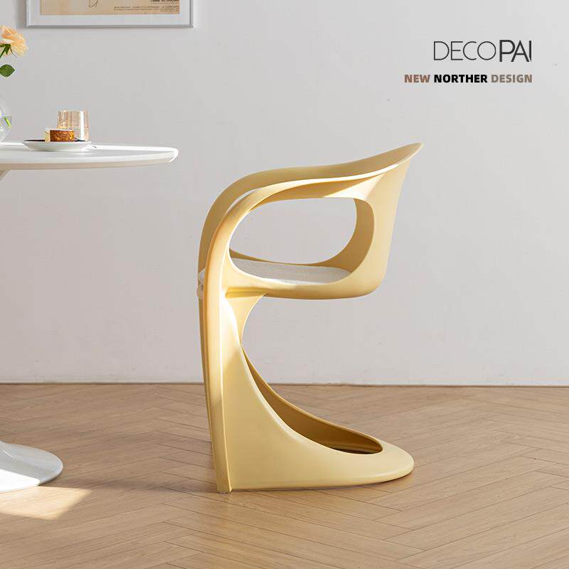 飘带椅北欧简约设计师时尚阳台休闲椅扶手咖啡厅休息区会客洽谈椅